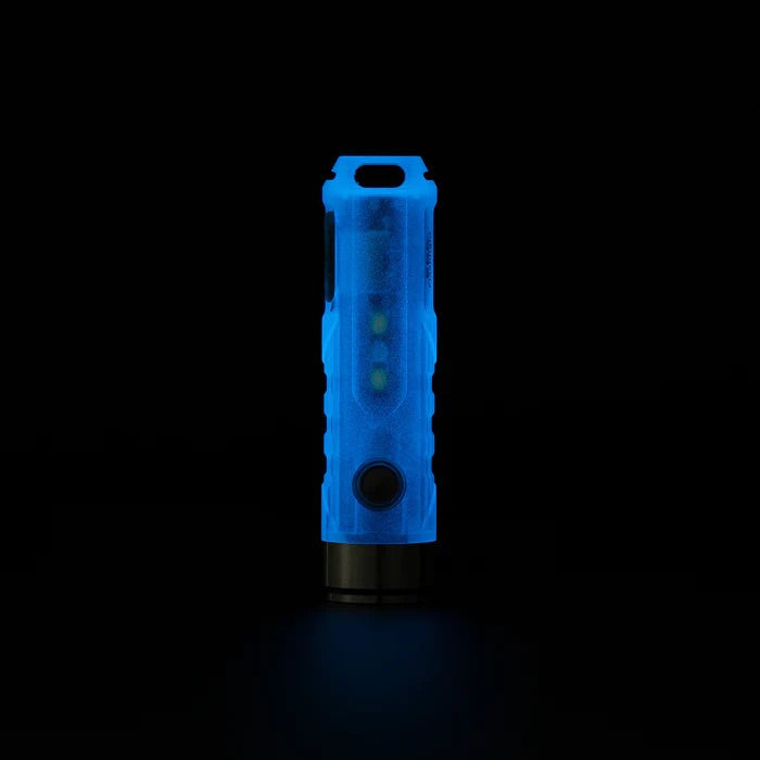 RovyVon Aurora A7 USB-C GITD Sky Blue Keychain Flashlight (3rd Generation)  Luminus SST-20 6500K LED