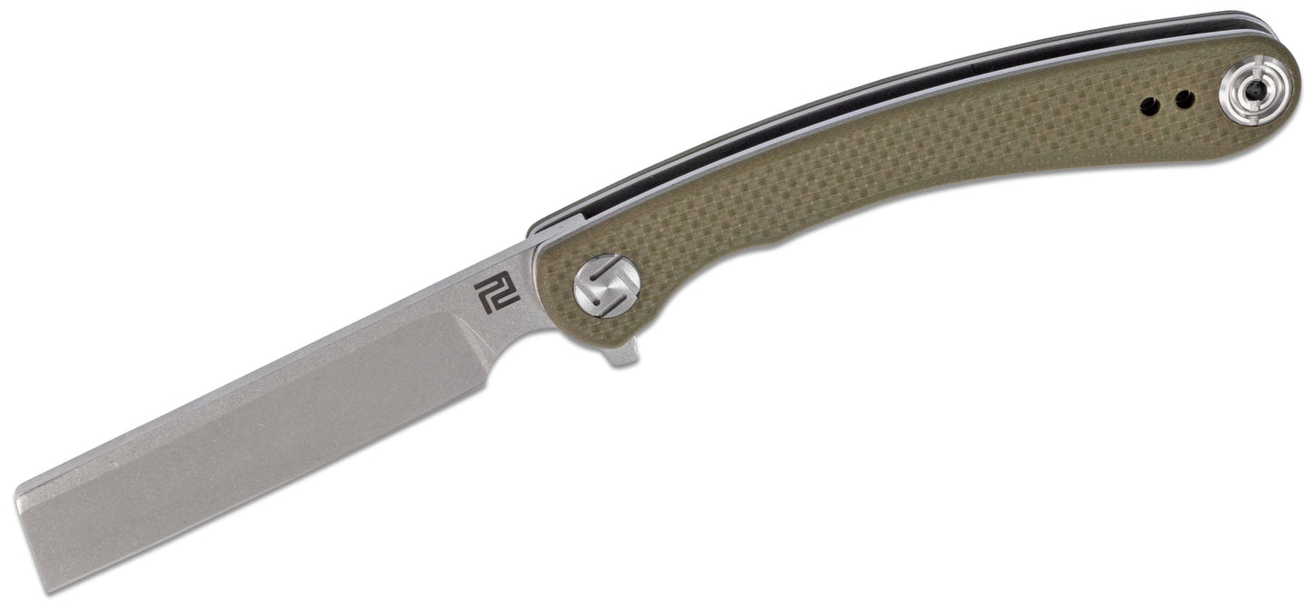 Artisan Cutlery Orthodox 1817PS-GNF Folding Knife 2.95in Stainless Steel Blade