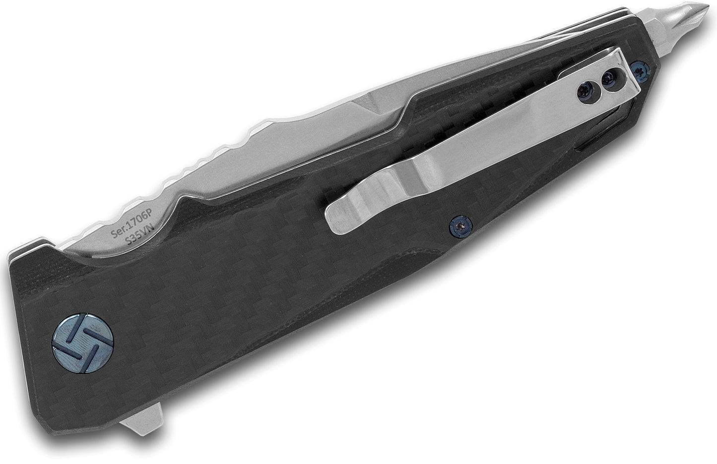 Artisan Cutlery 1706P-CF Folding Knife Carbon Fiber Handles 3.75" Blade D2 Steel