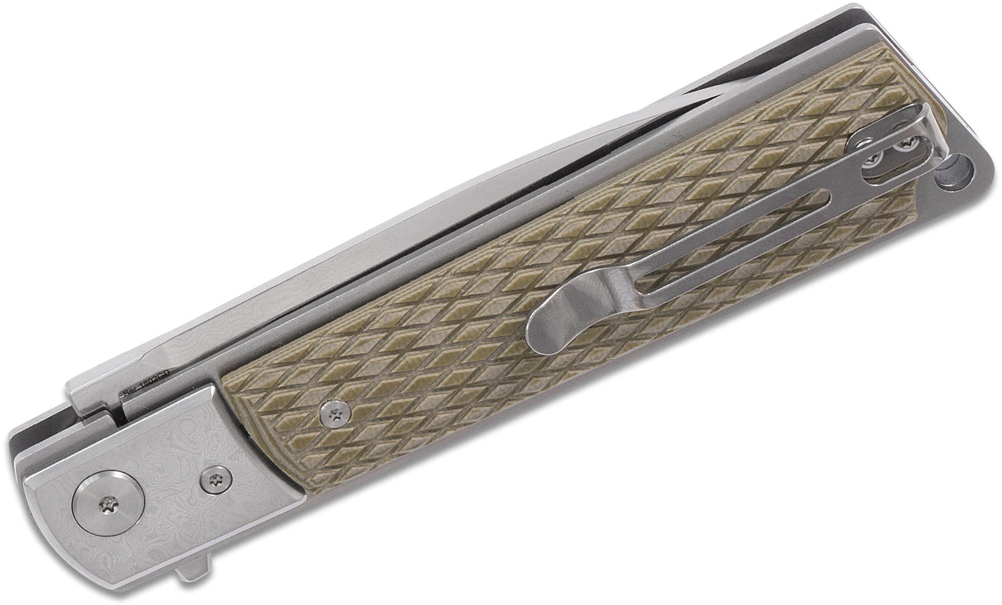 Artisan Cutlery 1802GD-GN Folding Knife G10 Handles 3.88" Blade VG-10 Damascus