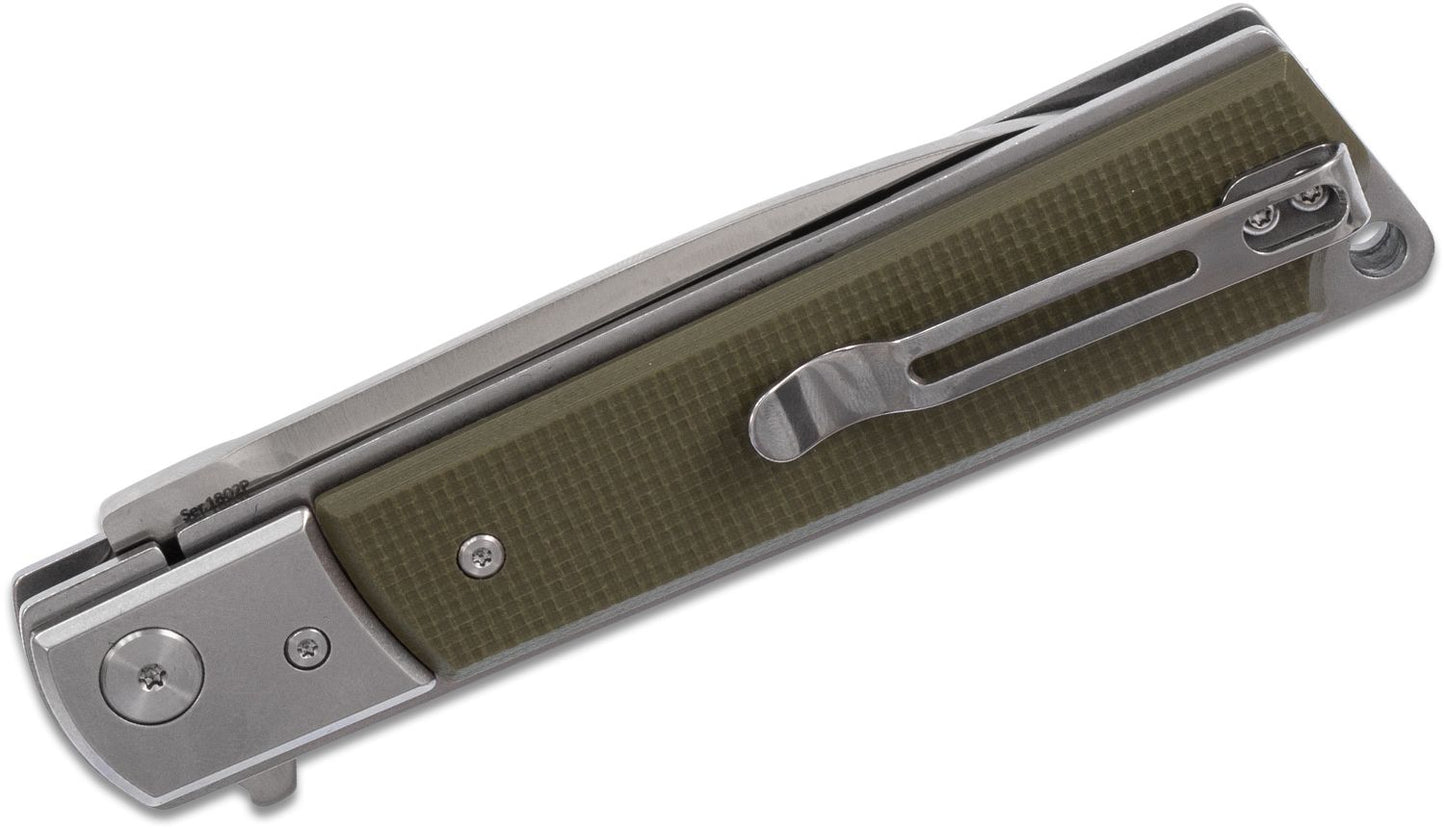 Artisan Cutlery 1802P-GNF Folding Knife G10 Handles 3.88" Blade D2 Steel