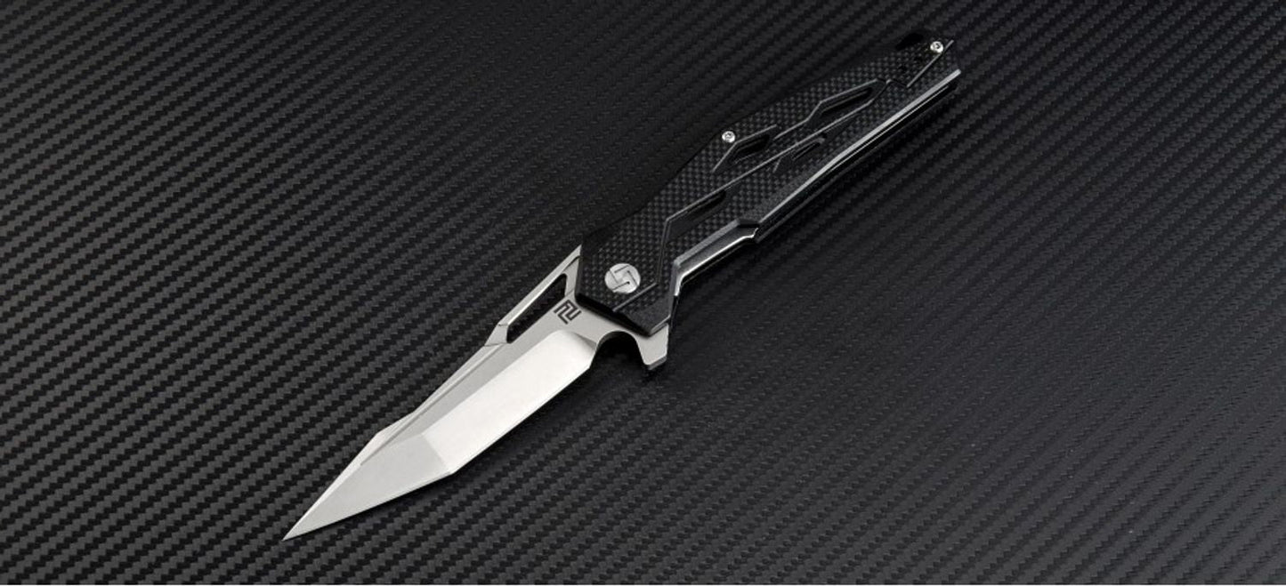 Artisan Cutlery 1812P-SBK Folding Knife G10 Handle 3.86" Blade D2 Steel