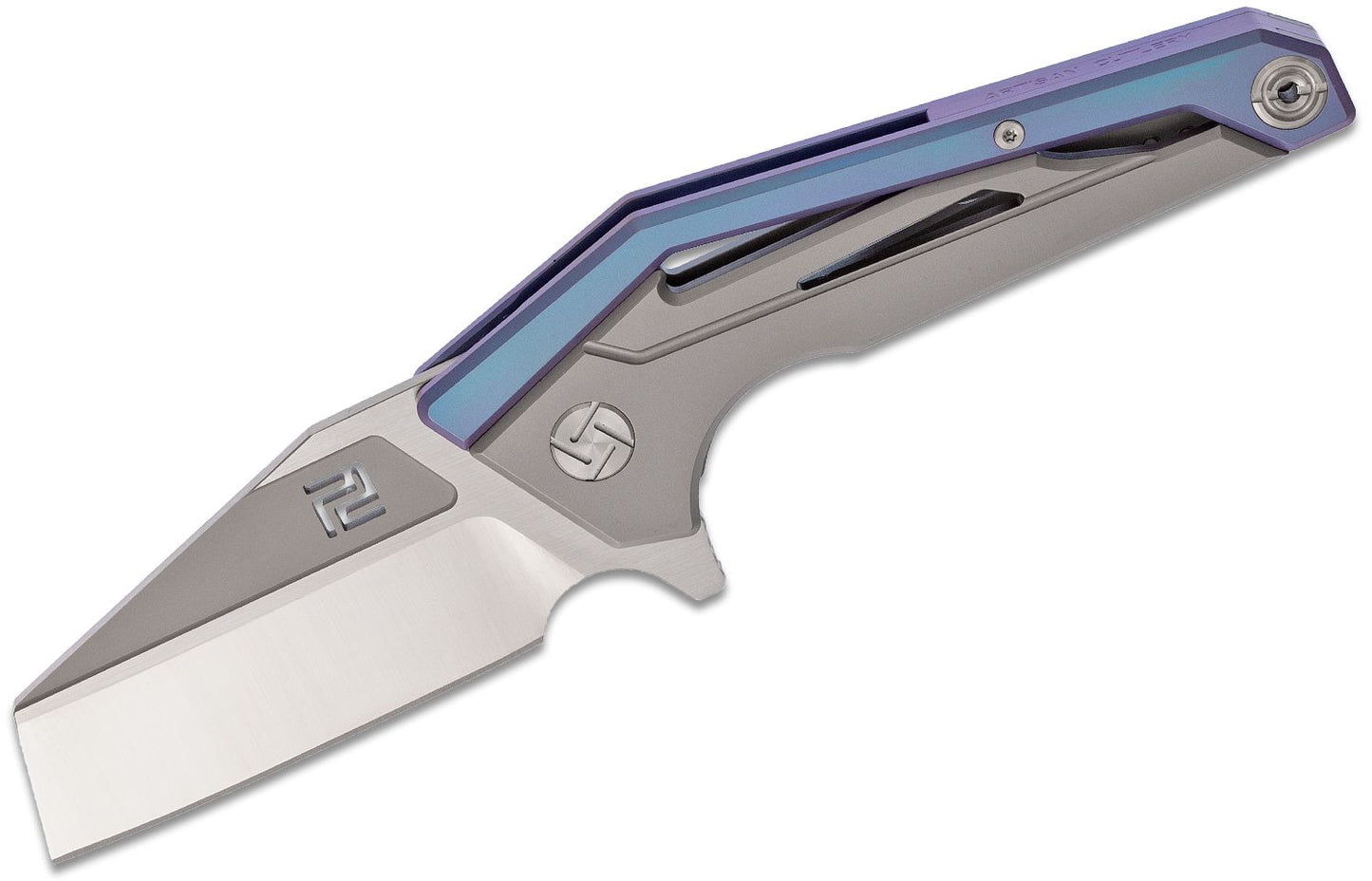 Artisan Cutlery 1819G-BUS Folding Knife Titanium Handles 2.91" Blade S35VN