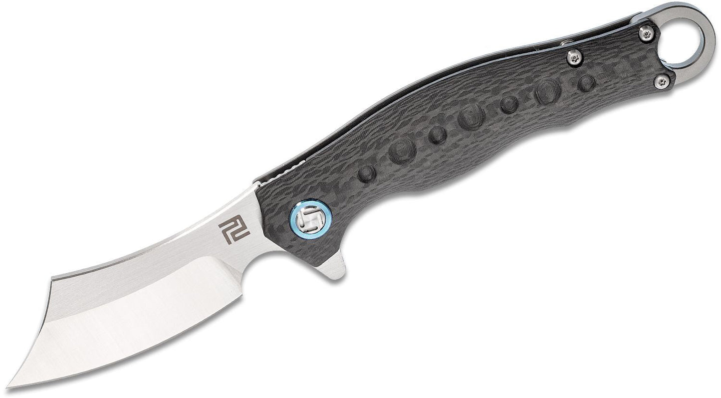 Artisan Cutlery 1828G-GYS Folding Knife Titanium and Carbon Fiber Handles 2.85" Blade S35VN