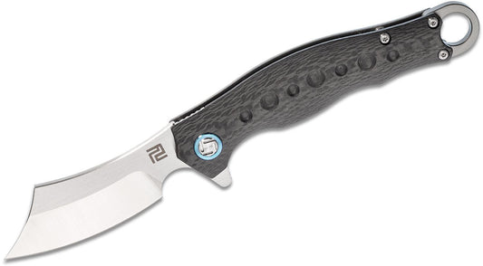 Artisan Cutlery 1828G-GYS Folding Knife Titanium and Carbon Fiber Handles 2.85" Blade S35VN