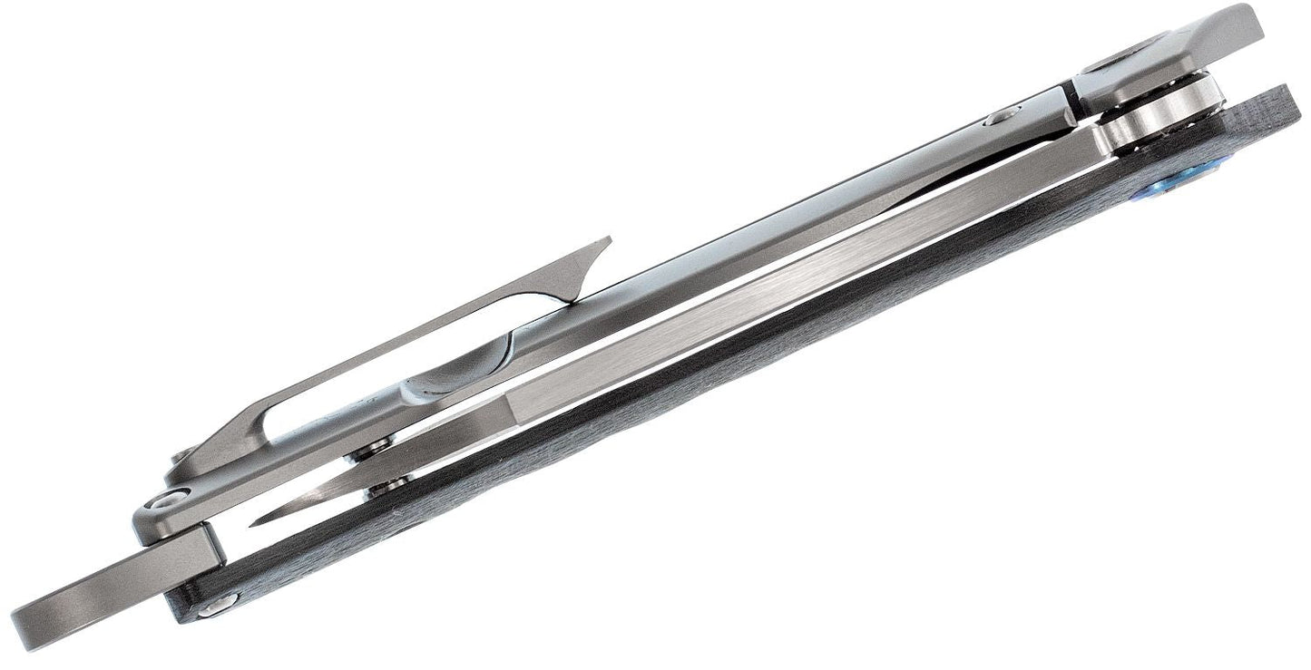 Artisan Cutlery 1828G-GYS Folding Knife Titanium and Carbon Fiber Handles 2.85" Blade S35VN