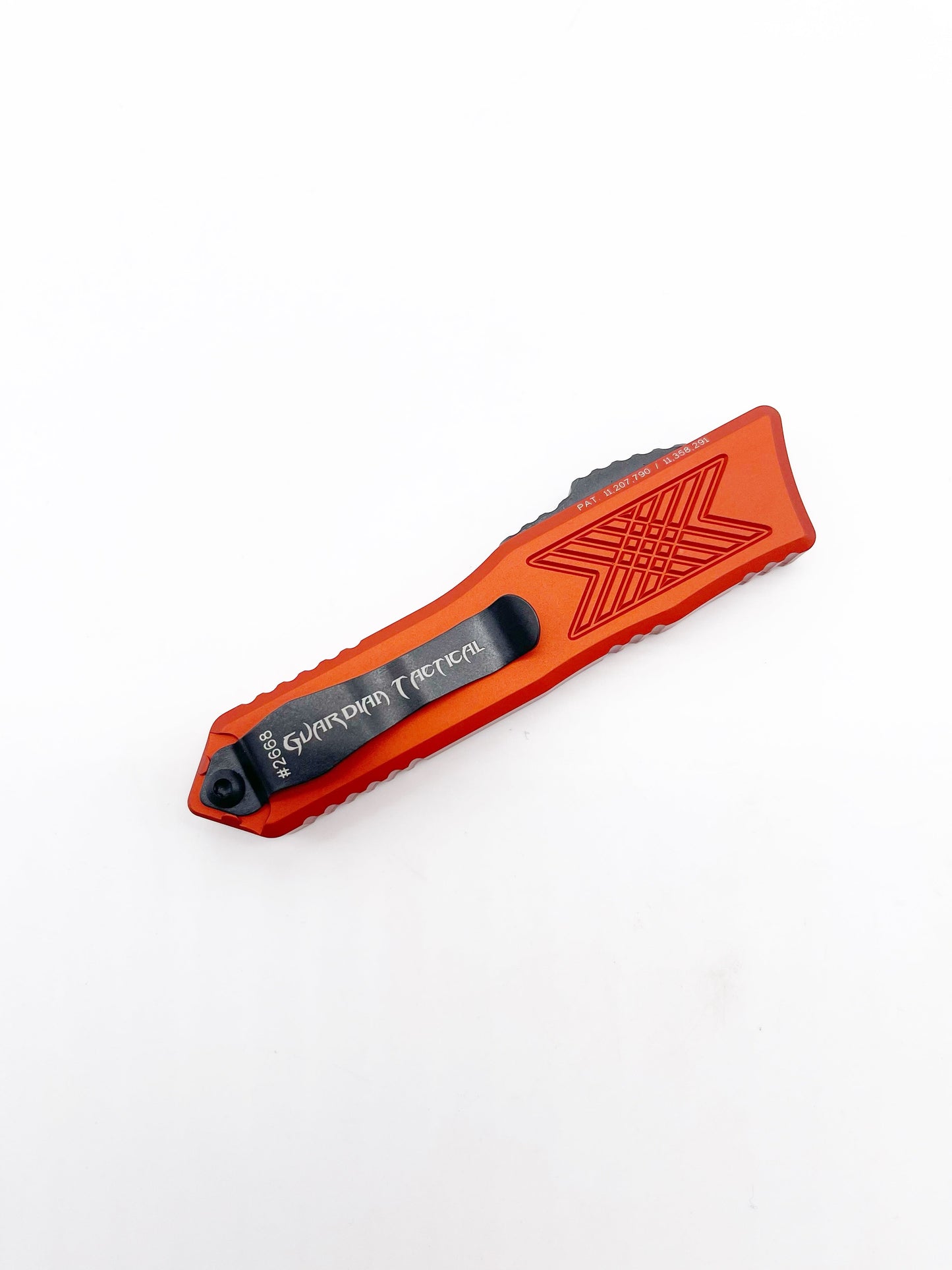 Guardian Tactical GTX-025 OTF 12-4221 Burnt Orange Two Tone Black Tanto