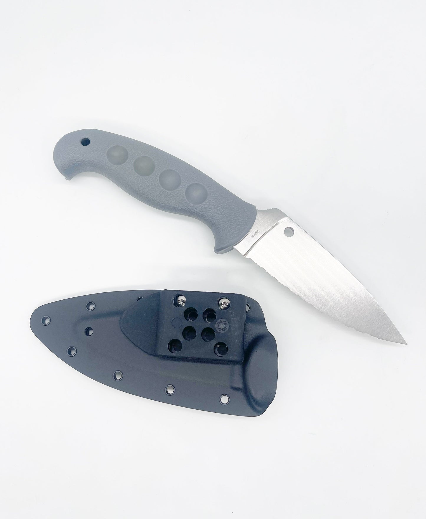 Spyderco SPRINT RUN Temperance Fixed Blade 4.46" Satin CPM-CRU-WEAR SpyderEdge Gray FRN Handle FB05SGY