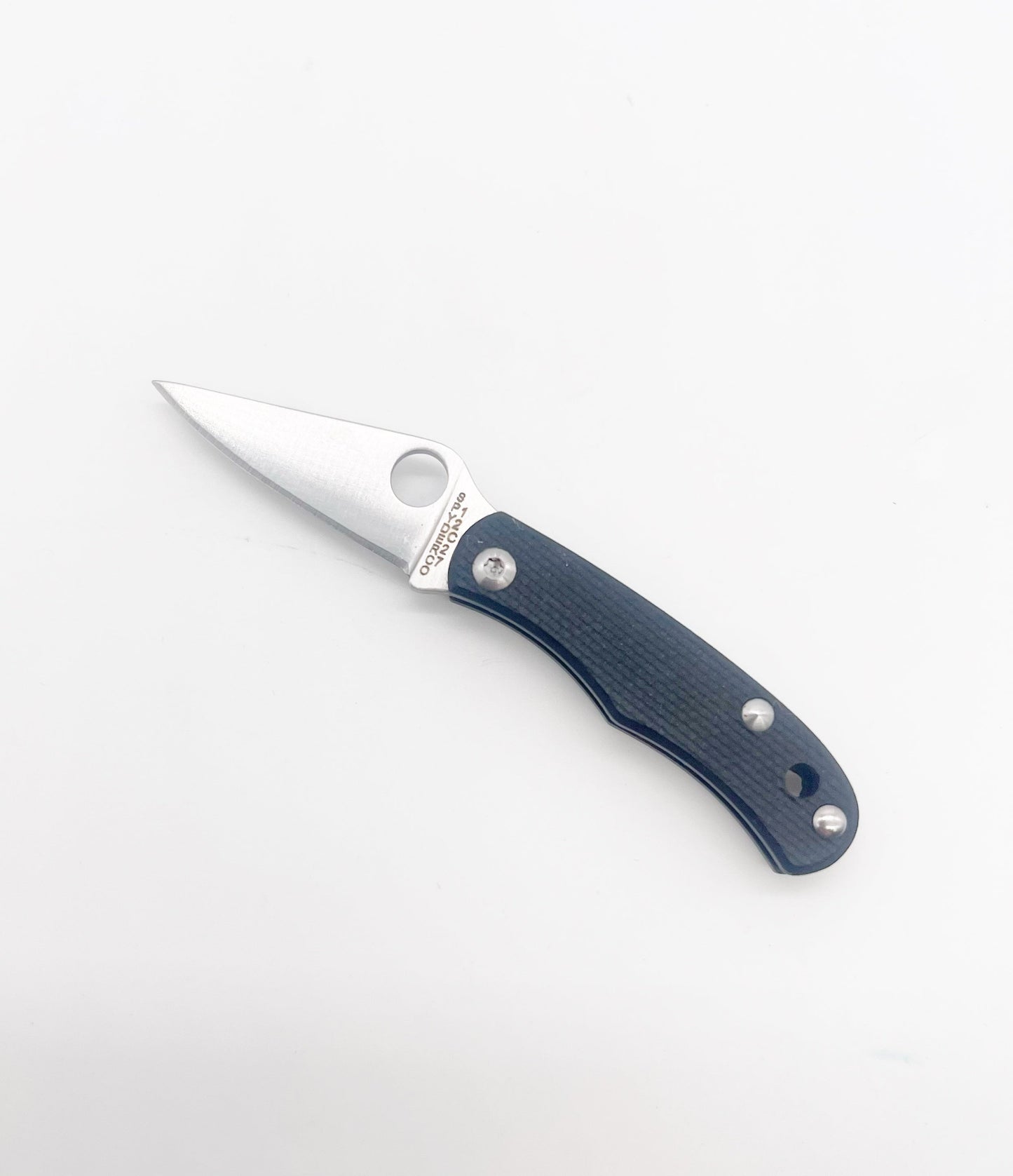 Spyderco Bug Slipjoint Folding Knife 1.27" Sandvik 12c27 Black G-10 Handles - C133GBKP