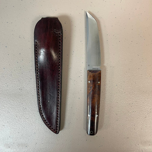 North Mountain Blade CHOP2Fixed-Wood front view fixed blade knife