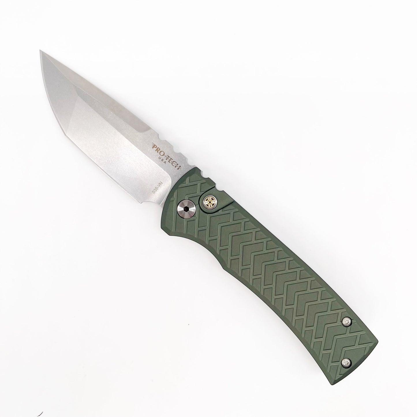 Pro-Tech x Chaves Redencion 3.4" S35VN Automatic Knife Tread Green Aluminum BSW25.Redencion.1
