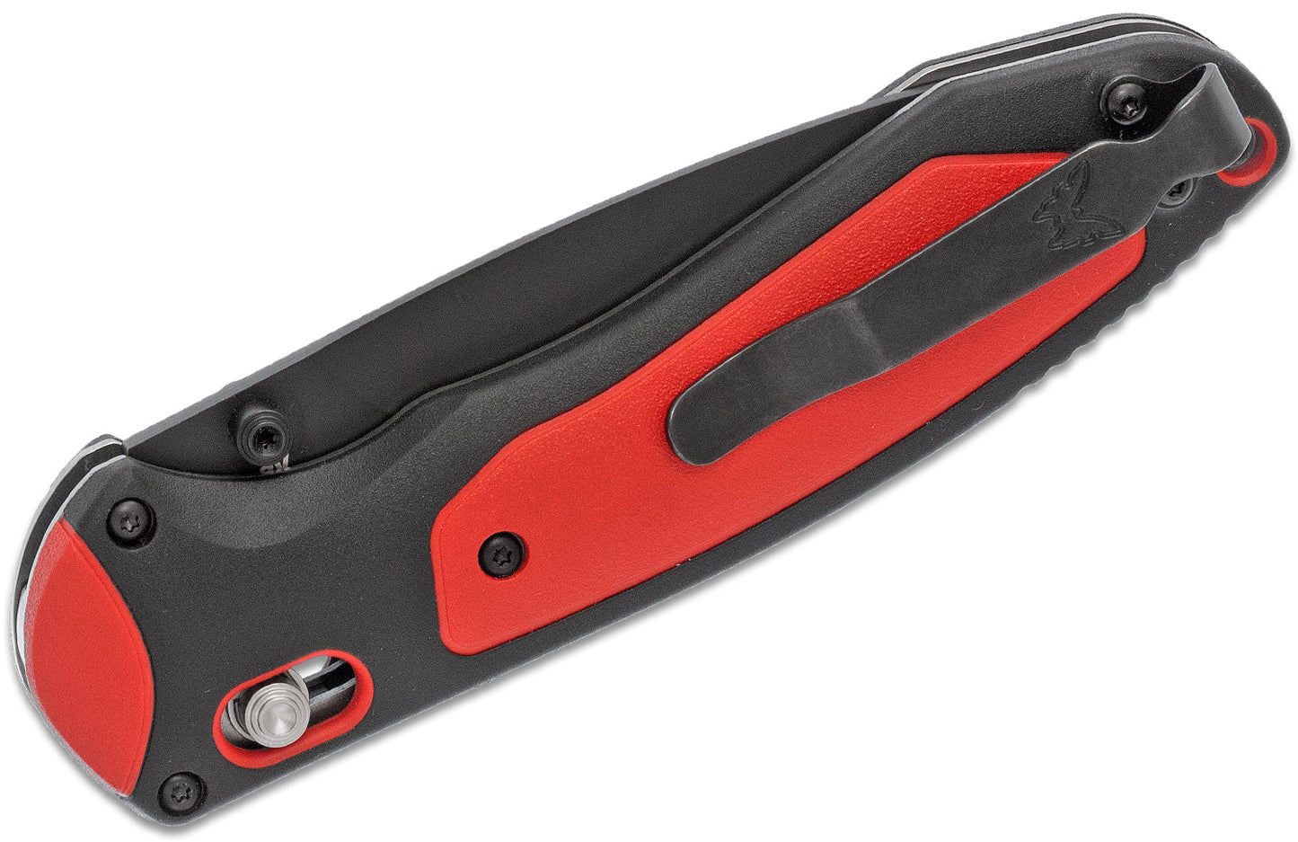 Benchmade Boost 591BK BEN-591BK closed back view with reversible deep carry pocket clip