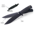 Benchmade CSK II 158BK blade detail - black 1095 clip point