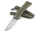 Benchmade 53 Mangus Bali-Song machined green G10 handle and ball-bearing pivot detail