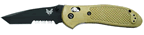 Benchmade Griptilian tanto 553SBKSN sand handle AXIS folding knife, medium product photo