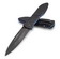 Benchmade Gold Class Sentinel 875-101 open view – Fireball Damascus blade and carbon fiber handle, small thumbnail