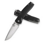 Benchmade Torrent 890 – 3.60in satin 154CM drop point, black G10, Nitrous Assist liner lock