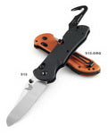 Benchmade Triage 915SBK – black combo edge N680 rescue knife, medium view