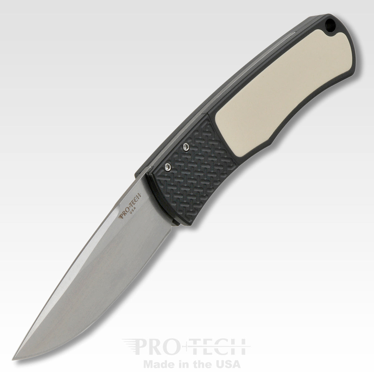 ProTech BR-1.51 Whiskers Tuxedo Automatic Folding Knife (3.125" Blade)