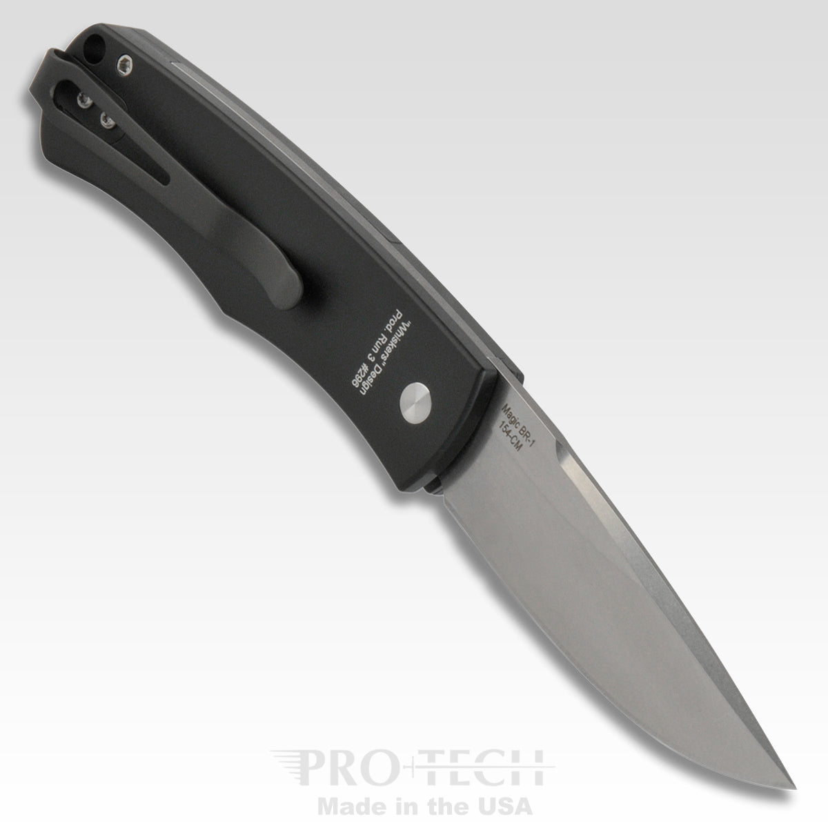 ProTech BR-1.51 Whiskers Tuxedo Automatic Folding Knife (3.125" Blade)