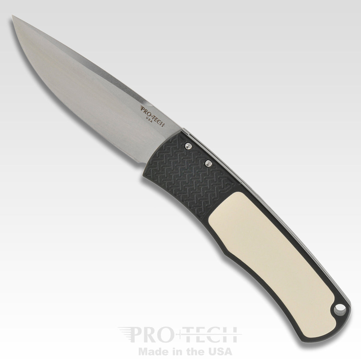 ProTech BR-1.51 Whiskers Tuxedo Automatic Folding Knife (3.125" Blade)