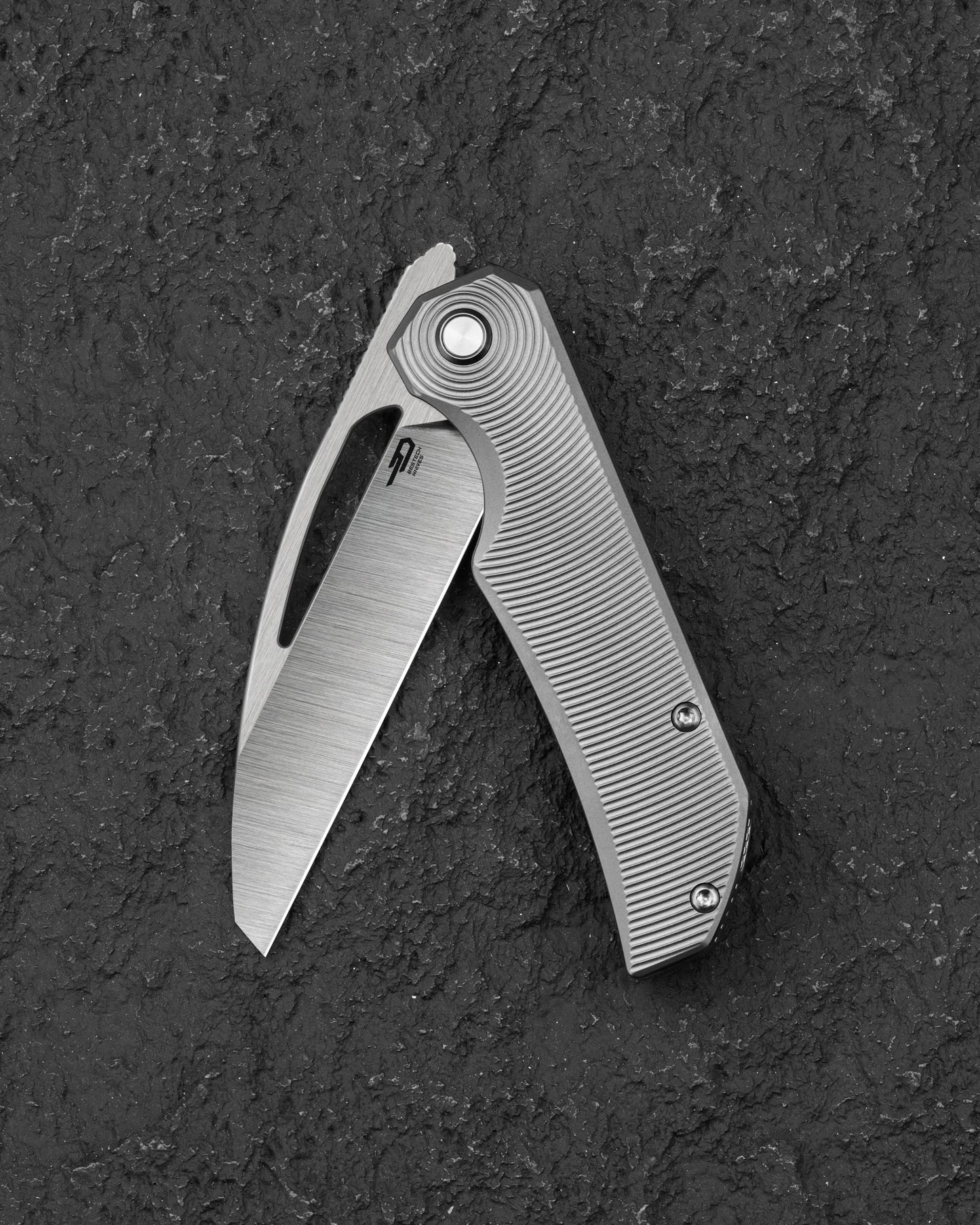 Bestech Mini Taipan BT2603C Titanium Frame Lock Folding Knife Side View