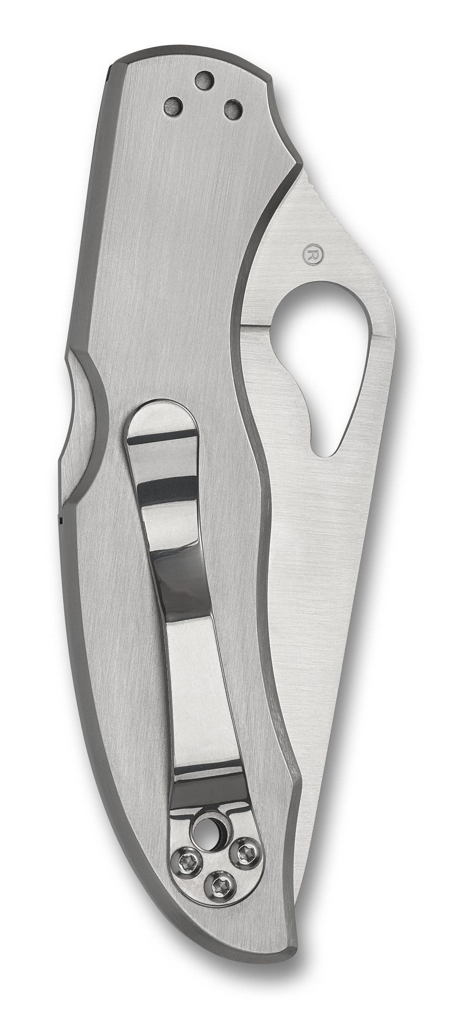 Byrd Harrier 2 – 3.39" Satin Plain Edge 8Cr13MoV Stainless Steel Handle Back Lock – BY01P2