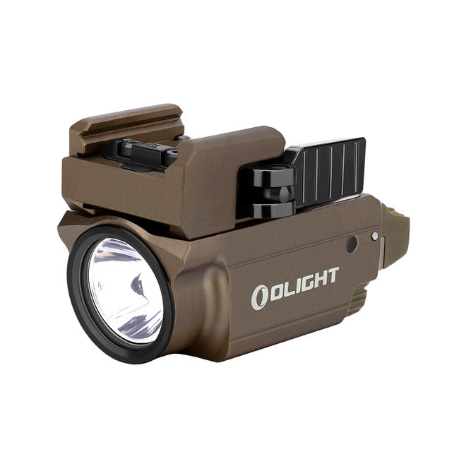 Olight BALDR RL Mini 600 Lumen Rechargeable Rail Mount Tactical Light w/ Red Laser - Tan