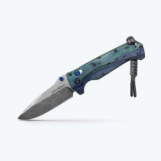 Benchmade Mini Adira 18065-2501 3.21in Bifrost Damasteel Blade G-Carta Thermocline Handle