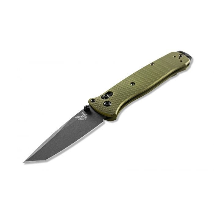 Benchmade 537GY-1 Bailout Folding Knife â€“ CPM-M4 Tanto Blade, Woodland Green Aluminum, USA Made