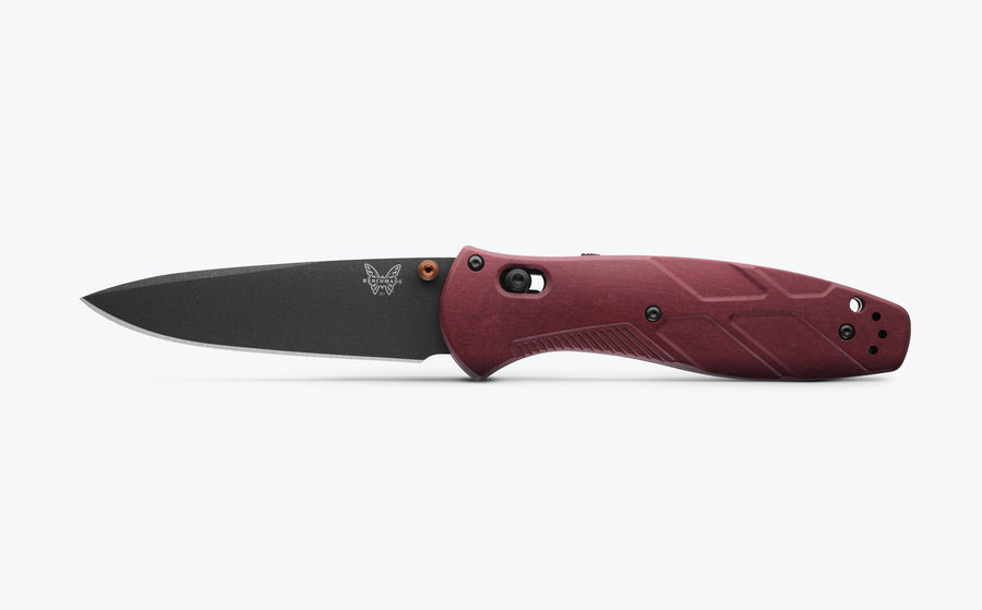Benchmade Barrage 581BK-04 AXIS lock with Redstone Richlite handles
