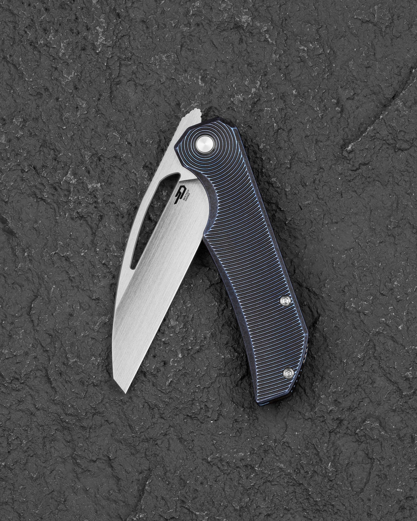 Bestech Mini Taipan BT2603D Titanium Frame Lock Folding Knife Side View