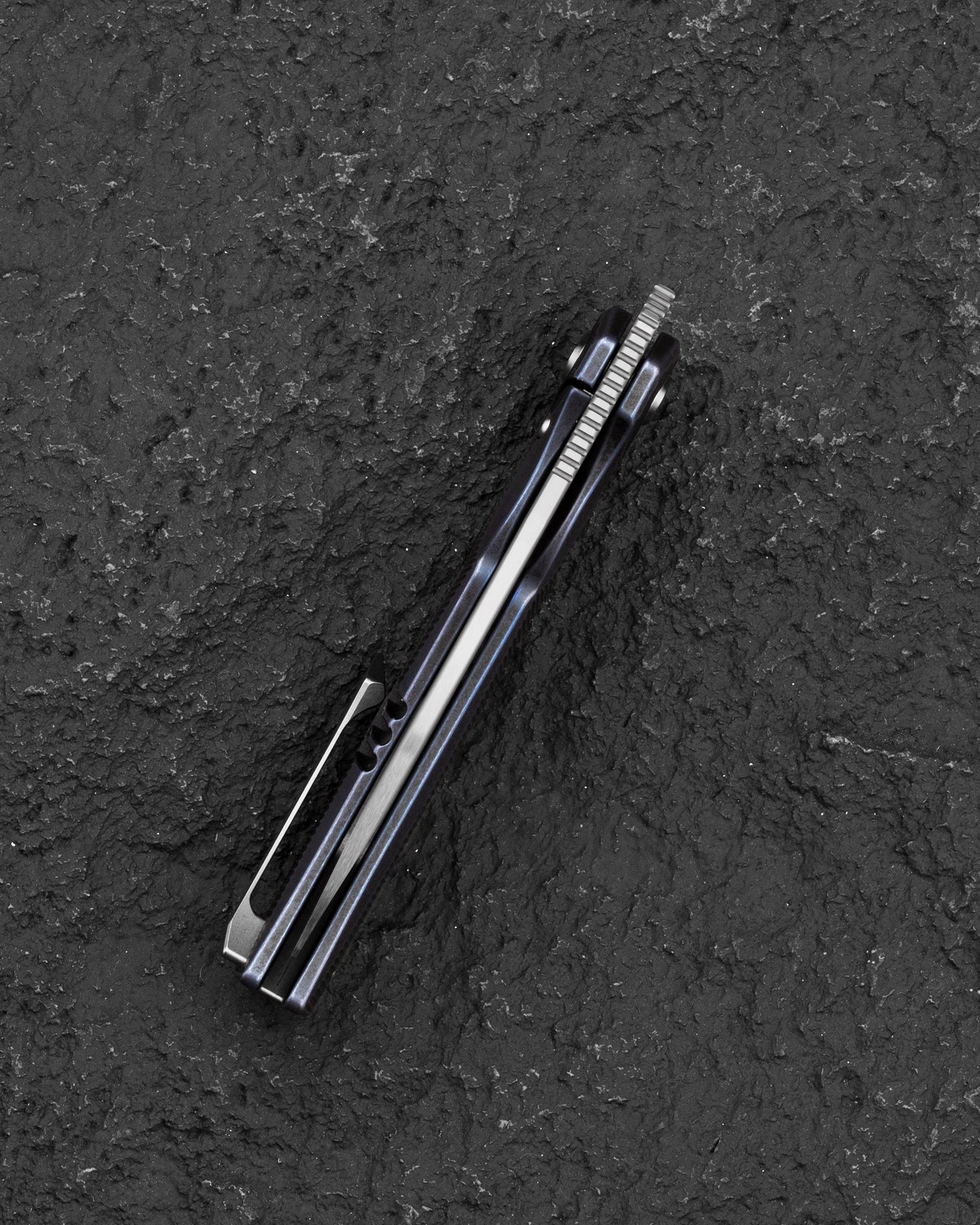 Bestech Mini Taipan BT2603D Folding Knife Blade Spine Detail MagnaCut Steel