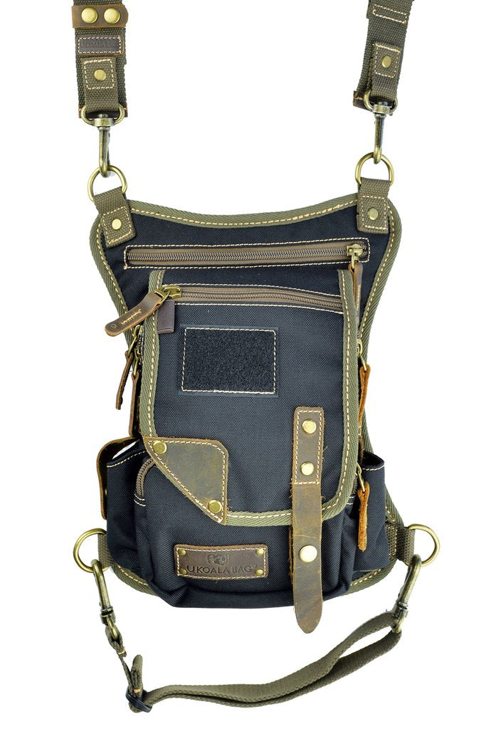 UkoalaBag Yukon-Black/Olive/Brown - Expanded