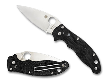 SPYDERCO Manix 2 Lightweight 3.37" Satin CTS-BD1N Blade Black FRCP Handles - C101PBK2