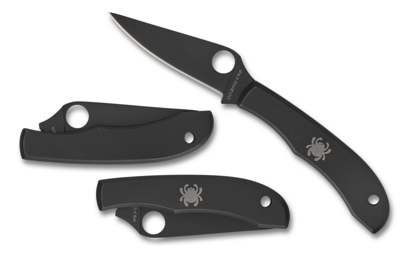 Spyderco HoneyBee Black Micro Folding Knife 1.67in 3Cr13 Steel Blade - C137BK