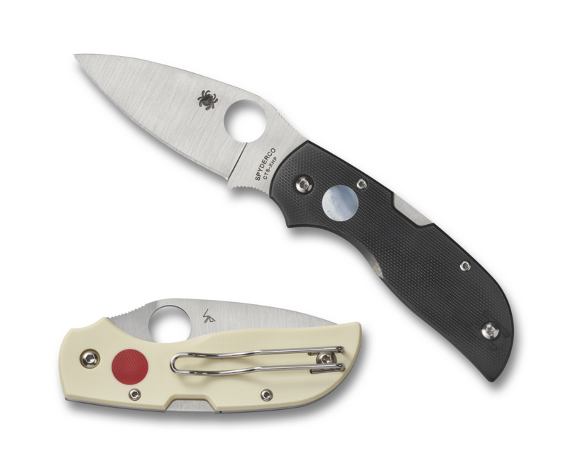 Spyderco Chaparral Sun and Moon Folding Knife 2.8in CTS XHP Steel Blade G-10 Handles