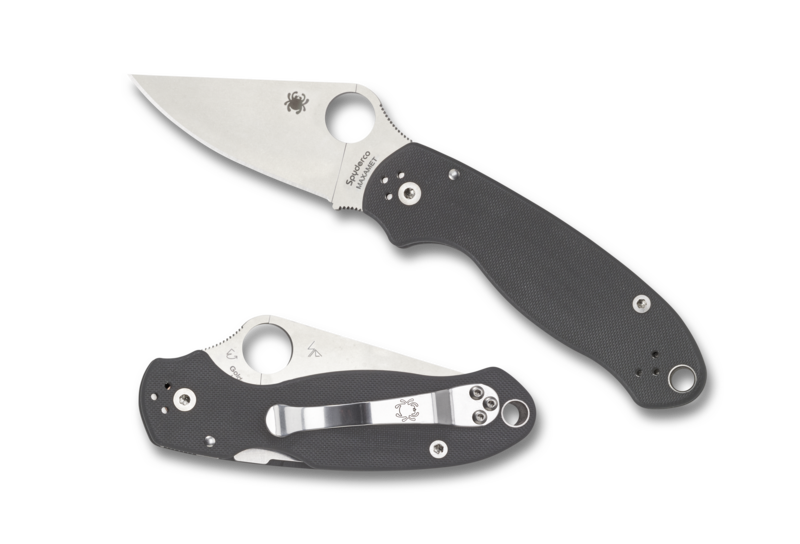 Spyderco Para 3 Dark Gray G-10 Handles 2.95in Maxamet Steel Blade - C223GDGY
