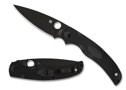 Spyderco Native Chief Lightweight 4.02" DLC CTS-BD1N Steel Black FRN Handles C244PBBK