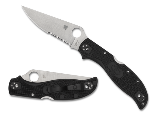 Spyderco STRETCHâ„¢ 2 XL LIGHTWEIGHT - Partially Serrated C258PSBK
