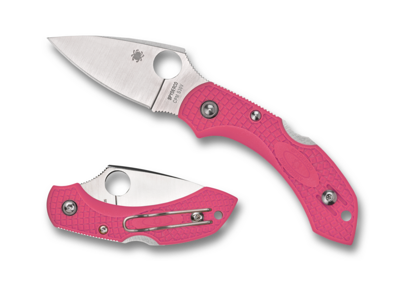 Spyderco Dragonfly 2 Pink Back Lock Folding Knife 1.88in CPM S30V Steel Blade - C28FPPNS30V2