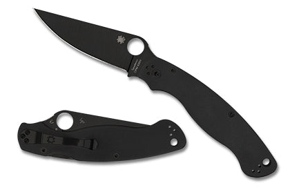 Spyderco Military 2 Compression Lock 4.0" DLC CPM-S30V Black Blade G-10 Handles C36GPBK2