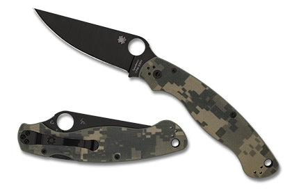 Spyderco Military 2 Compression Lock 4.0" DLC CPM-S30V Camo G-10 Handles C36GPCMOBK2