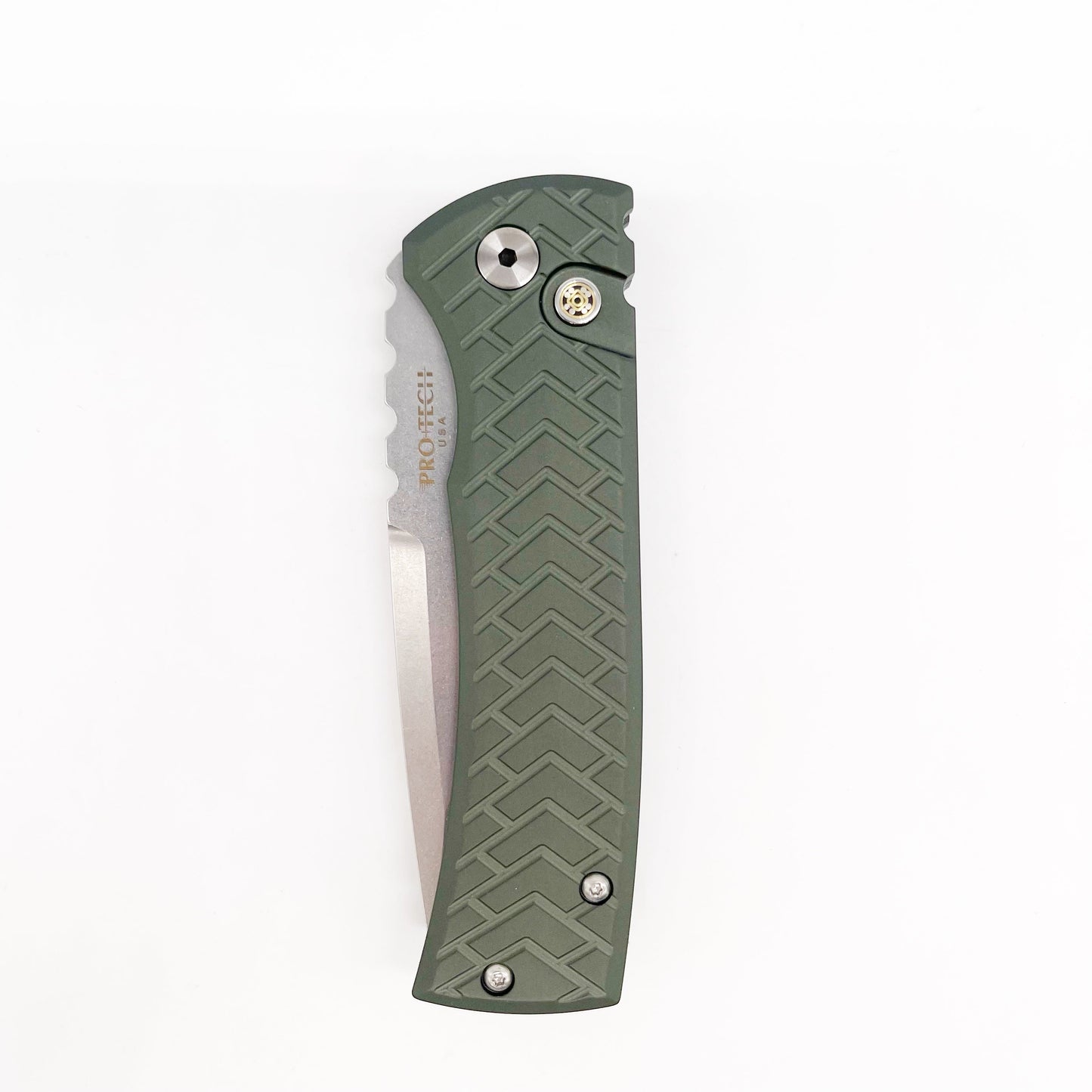 Pro-Tech x Chaves Redencion 3.4" S35VN Automatic Knife Tread Green Aluminum BSW25.Redencion.1