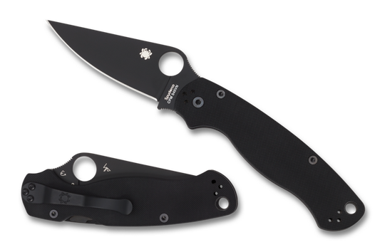 Spyderco Paramilitary 2 C81GPBK2 Folding Knife 3.42in Black S45VN Steel Blade