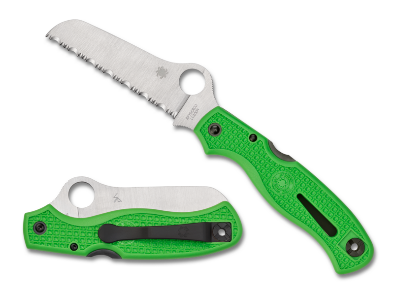 Spyderco C89FSGR Atlantic Salt Green Back Lock Folding Knife 3.68in LC200N Steel Blade