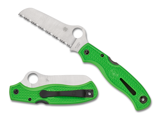 Spyderco C89FSGR Atlantic Salt Green Back Lock Folding Knife 3.68in LC200N Steel Blade
