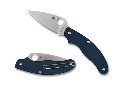 Spyderco UK Penknife – 2.95" Satin CPM-SPY27 Blade, Cobalt Blue G-10 Handles – C94GPCBL