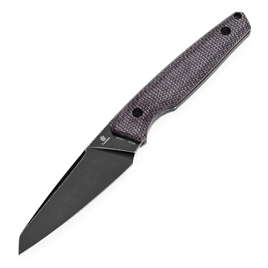 Tenable Parr G011B1 – 3.12" Blackwash CPM S35VN Drop Point Blade, Shred Carbon Fiber Handle, Liner Lock
