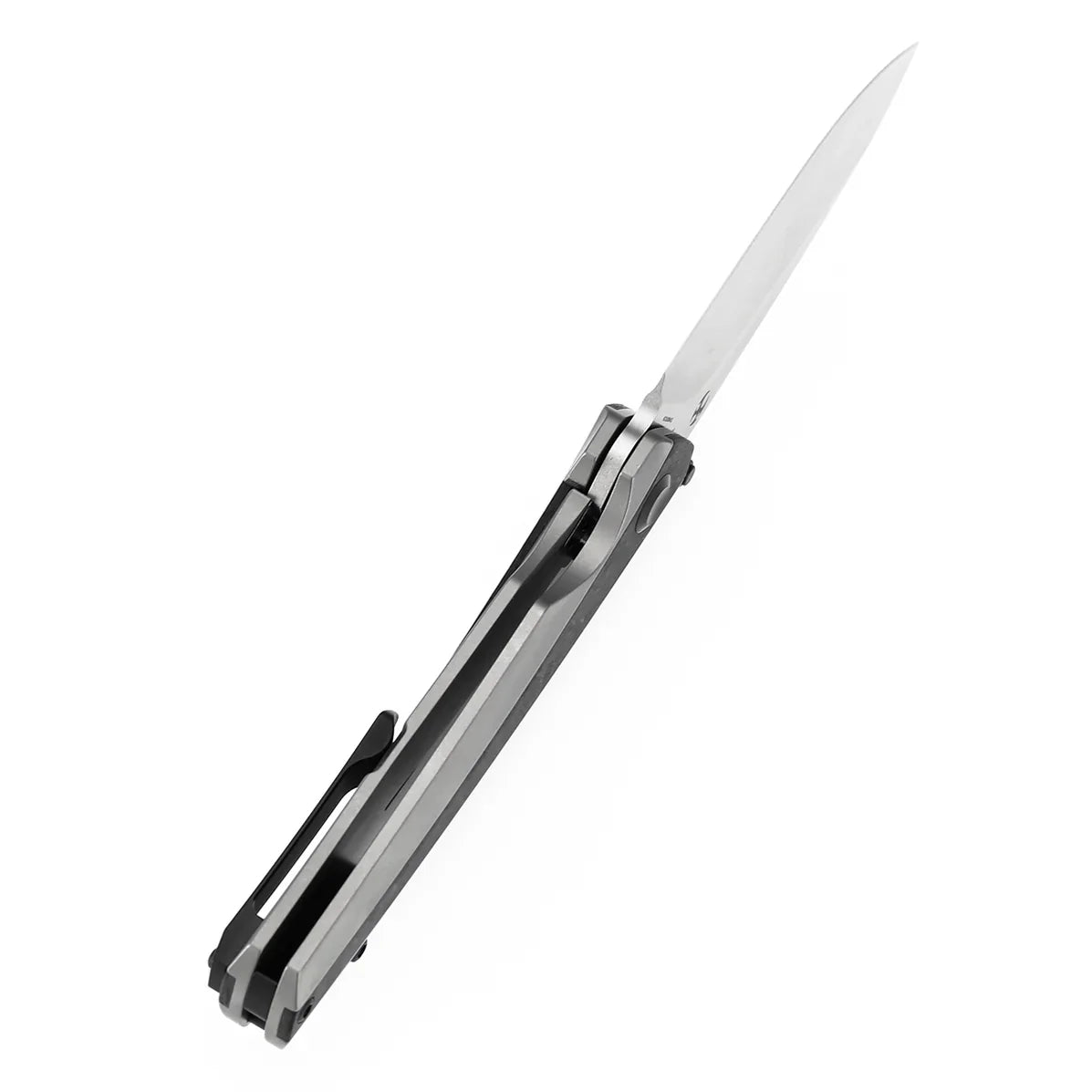 KANSEPT Thumb Stub Raven K2109A2 – Titanium & Shred Carbon Fiber, 3.13" CPM 20CV Blade, Black Bird Blades Design